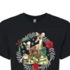 Women's - Disney - Christmas - Family In The Forest Cropped Graphic T-Shirt