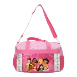 Disney Princesses 5-Piece Pink Youth Kids Girls Duffle Bag Set