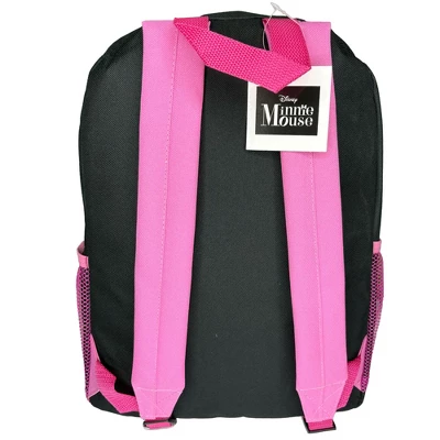 Disney Minnie Mouse Front Body 16" Backpack With 3D 3 Zipper Pockets 3 Disney Minnie Mouse Front Body 16" Backpack With 3D 3 Zipper Pockets - Image 3