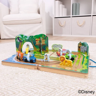 Melissa & Doug Disney Take-Along Safari Adventure Wooden Play Set With Built-In Tracks - 20pc 8 Melissa & Doug Disney Take-Along Safari Adventure Wooden Play Set With Built-In Tracks - 20pc - Image 8