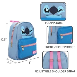 Disney's Stitch Character Face 11.5" Youth Mini Backpack -Disney Sales Store GUEST 044bb668 4cc5 42d6 8160 a1a5dc3baa7e