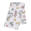 NoJo Disney Alice In Wonderland Light Blue, Pink, Yellow, And White Super Soft Plush Baby Blanket