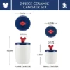 Disney 2pc Ceramic Canisters