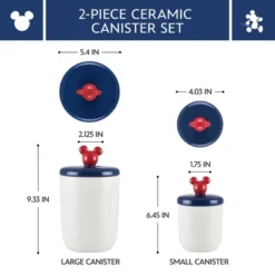 Disney 2pc Ceramic Canisters