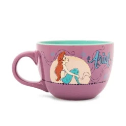 Silver Buffalo Disney The Little Mermaid Ariel Moonlight Ceramic Soup Mug | Holds 24 Ounces