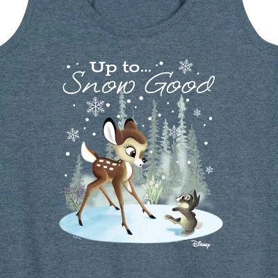 Women's - Disney - Christmas - Up To Snow Good Graphic Racerback Tank 1 Women's - Disney - Christmas - Up To Snow Good Graphic Racerback Tank
