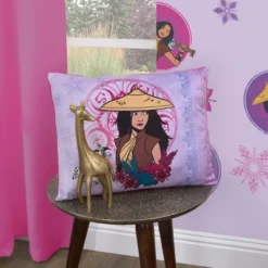 Disney Raya And The Last Dragon Mythic Pop With Ongis Lavender, Purple, And Magenta And Flowers Decorative Pillow -Disney Sales Store GUEST 0ca10ee2 006f 45ce 845d 7aafefe8724f