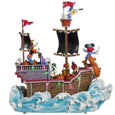 Disney Halloween Animated Pirate Ship With Lights And Music 1 Disney Halloween Animated Pirate Ship With Lights And Music