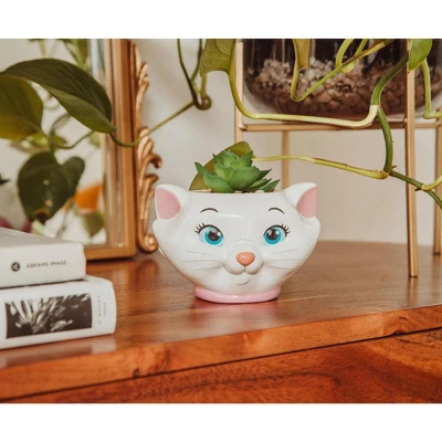 Silver Buffalo Disney The Aristocats Marie 4-Inch Mini Planter With Artificial Succulent 5 Silver Buffalo Disney The Aristocats Marie 4-Inch Mini Planter With Artificial Succulent - Image 5