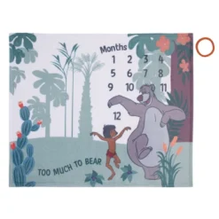 NoJo Disney Jungle Book Green And White Too Much To Bear Super Soft Photo Op Milestone Baby Blanket -Disney Sales Store GUEST 0df2aad0 3f2f 4eda a62d 7c17360e8f8a
