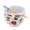 Silver Buffalo Disney Lilo & Stitch Costumes 20-Ounce Ceramic Ramen Bowl With Chopsticks