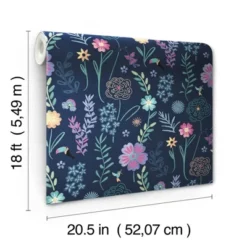 Disney Encanto Embroidery Floral Kids' Peel And Stick Wallpaper Navy 12 Disney Encanto Embroidery Floral Kids' Peel And Stick Wallpaper Navy -Disney Sales Store GUEST 14875137 e528 496d a8c4 9feeccd1cba3