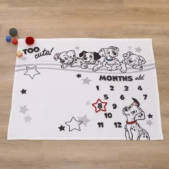 Disney 101 Dalmatians White And Black Too Cute Super Soft Photo Op Milestone Baby Blanket -Disney Sales Store GUEST 14e3a7fe 6570 48fc a6b6 cc47a979bcc7