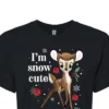 Women's - Disney - Christmas - I'm Snow Cute Cropped Graphic T-Shirt