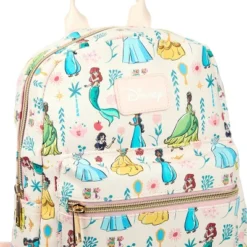 Disney Princesses Youth Girls 11.5" Mini Backpack Featuring Belle, Tiana, Jasmine, Ariel, Snow White -Disney Sales Store GUEST 15614ec6 067e 4c65 b7c3 597680127df6