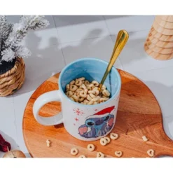 Silver Buffalo Disney Lilo & Stitch Santa Hat Ceramic Mug | Holds 20 Ounces -Disney Sales Store GUEST 15fc25c8 9e5c 41d5 80b4 4604da448db8