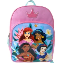 Disney Princesses Pink 16" School Backpack With Front Pocket -Disney Sales Store GUEST 161e732f 416d 44cf 82f1 7f384787f3ef