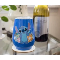 Silver Buffalo Disney's Lilo & Stitch Stainless Steel Tumbler With Lid | Holds 10 Ounces -Disney Sales Store GUEST 168bd157 15b4 4d6e a61c 170dff56f5e2