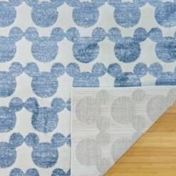 Disney Mickey Mouse Barcelona 7'10"x10' Indoor Area Rug Blue -Disney Sales Store GUEST 17f3e99b ab42 4da9 a9a4 5d61439ca0b7
