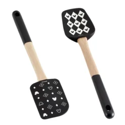 Disney Home Monochrome 2pc Spatula And Spoonula Set Black: Silicone Kitchen Utensils For Adults, Disney Kitchen Collection -Disney Sales Store GUEST 19212a5a 3e19 4002 9f3c df9c02b4fe95