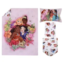Disney Princesses Courage And Kindness Pink, Blue, And White 4 Piece Toddler Bed Set -Disney Sales Store GUEST 1af91ea3 3577 453a be6d 593a2b28f650