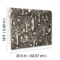 Disney Tim Burton's The Nightmare Before Christmas Sepia Forest Kids' Peel And Stick Wallpaper -Disney Sales Store GUEST 1c7c1bc5 9abb 4eef 9dfe 93e0cb2704a9