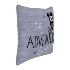 Disney Mickey Mouse - Call Me Mickey Blue And White The Adventure Begins Decorative Throw Pillow