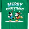 Boys' - Disney - Mickey And Minnie Merry Christmas Ice Skating Short Sleeve Graphic T-Shirt