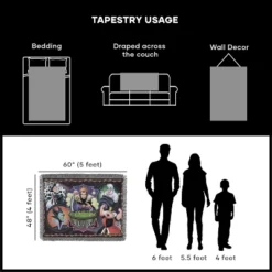 Disney-Pixar Villains, "Vile Villains" Woven Tapestry Throw Blanket, 48" X 60", Multi Color, 1 Count -Disney Sales Store GUEST 218f13e0 66ff 4c0e bf7e 5065c445c582