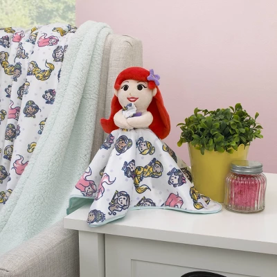 Disney Ariel And Princess Lovey Security Reversible Blanket 3 Disney Ariel And Princess Lovey Security Reversible Blanket - Image 3
