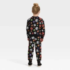 Toddler 2pc Disney Nightmare Before Christmas Halloween Fleece Sweatshirt & Pants Set - Black