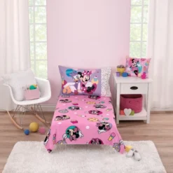 NoJo Disney Minnie Mouse Let's Party Pink, Lavender, And Yellow Balloons, Ice-cream Cones, Cupcakes, And Confetti Super Soft Toddler Blanket -Disney Sales Store GUEST 2a0ade64 f5d1 4639 a59e 783fbc725323