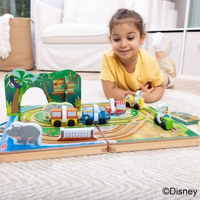 Melissa & Doug Disney Take-Along Safari Adventure Wooden Play Set With Built-In Tracks - 20pc 7 Melissa & Doug Disney Take-Along Safari Adventure Wooden Play Set With Built-In Tracks - 20pc - Image 7