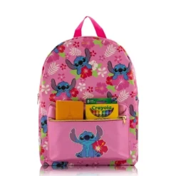 Disney Kids' Stitch 16" PU Backpack - Pink