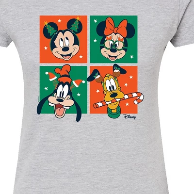 Women's - Disney - Mickey And Friends Christmas Fitted Graphic T-Shirt 1 Women's - Disney - Mickey And Friends Christmas Fitted Graphic T-Shirt