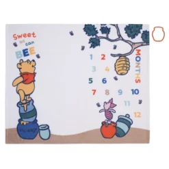 NoJo Disney Winnie The Pooh White, Blue, And Yellow Sweet As Can Bee Super Soft Photo Op Milestone Baby Blanket -Disney Sales Store GUEST 2d7ab2b4 62dd 4c76 8cf2 981bb2da4ed5