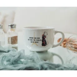 Silver Buffalo Disney Pixar Ratatouille "Anyone Can Cook" Ceramic Soup Mug With Lid | 24 Ounces -Disney Sales Store GUEST 2db84d1c 2478 4718 9cdd 6d35b5f93d82