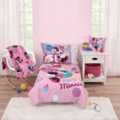 Disney Minnie Mouse Let's Party Pink, Turquoise, Lavender, And Yellow Balloons, Ice-cream Cones, And Cupcakes Plush Toddler Pillow -Disney Sales Store GUEST 2fd77108 a476 429a 97d1 2901e345a008