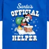 Boys' - Disney - Mickey Mouse Santas Official Helper Christmas Short Sleeve Graphic T-Shirt
