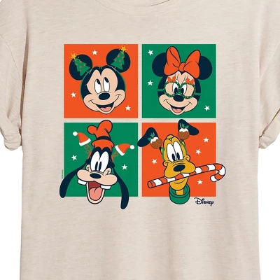 Women's - Disney - Mickey And Friends Christmas Oversized Graphic T-Shirt 1 Women's - Disney - Mickey And Friends Christmas Oversized Graphic T-Shirt