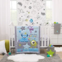 NoJo Disney Monsters, Inc. Cutest Little Monster Gray, And White Contoured Changing Pad Cover -Disney Sales Store GUEST 31475d2f a7a6 4261 b9c6 6195ceb9f499