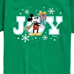 Boys' - Disney - Joy Mickey Christmas Short Sleeve Graphic T-Shirt