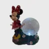 Disney 10.63" Fiberglass/Polyester Minnie Solar Garden Statue With Crackle Glass Ball
