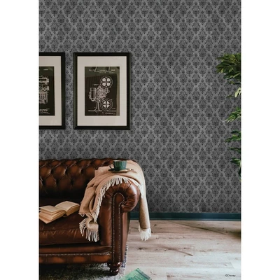 Disney Haunted Mansion Kids' Peel And Stick Wallpaper Gray 3 Disney Haunted Mansion Kids' Peel And Stick Wallpaper Gray - Image 3