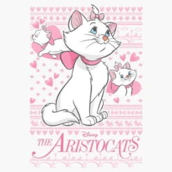 Disney Women's Aristocats Marie Ugly Christmas Sweater Print T-Shirt