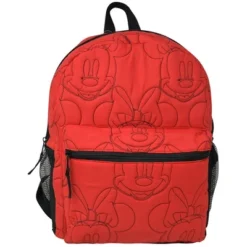 Disney Minnie Mouse 16" Backpack Red Quilted Minnie Head Embroidered For Girls -Disney Sales Store GUEST 3c879fdd cd34 424b 8bc0 0bac83e14a56