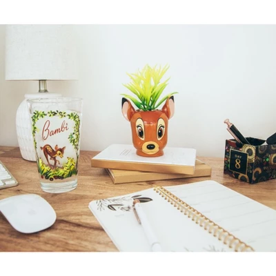 Silver Buffalo Disney Bambi 5-Inch Ceramic Mini Planter With Artificial Succulent 5 Silver Buffalo Disney Bambi 5-Inch Ceramic Mini Planter With Artificial Succulent - Image 5