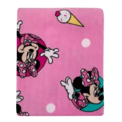 NoJo Disney Minnie Mouse Let's Party Pink, Lavender, And Yellow Balloons, Ice-cream Cones, Cupcakes, And Confetti Super Soft Toddler Blanket -Disney Sales Store GUEST 3ec13a69 d25e 46fa a5fd 2bc30400bd78