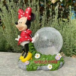 Disney 10.63" Fiberglass/Polyester Minnie Solar Garden Statue With Crackle Glass Ball -Disney Sales Store GUEST 3ed3e2b2 f772 41fe a9b8 2b64daa811ed