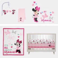 Disney Baby Lambs & Ivy Minnie Mouse Love Fitted Crib Sheet -Disney Sales Store GUEST 3ffab61f e1d7 4837 bcef 13ea14a98af5
